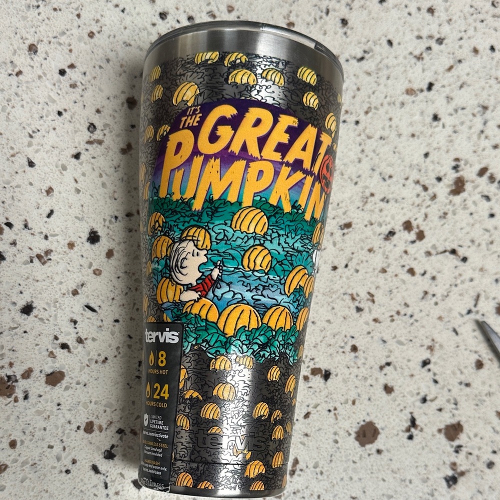 Tervis The Great Pumpkin Tumbler - Silver and Yellow